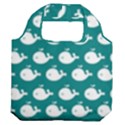 Cute Whale Illustration Pattern Premium Foldable Grocery Recycle Bag View2