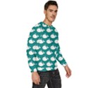 Cute Whale Illustration Pattern Men s Fleece Sweatshirt View3