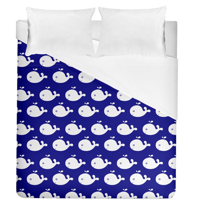 Cute Whale Illustration Pattern Duvet Cover (Queen Size)