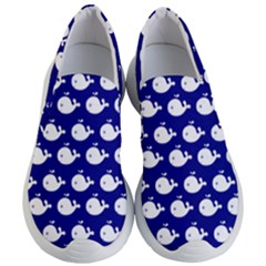 Cute Whale Illustration Pattern Women s Lightweight Slip Ons by GardenOfOphir