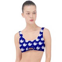 Cute Whale Illustration Pattern The Little Details Bikini Top by GardenOfOphir