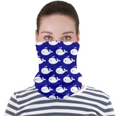 Cute Whale Illustration Pattern Face Seamless Bandana (adult) by GardenOfOphir