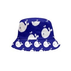 Cute Whale Illustration Pattern Bucket Hat (kids) by GardenOfOphir