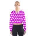 Cute Whale Illustration Pattern Cropped Sweatshirt View2