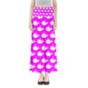 Cute Whale Illustration Pattern Full Length Maxi Skirt View1