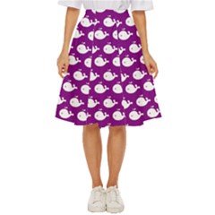 Cute Whale Illustration Pattern Classic Short Skirt by GardenOfOphir