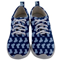 Blue Cute Baby Socks Illustration Pattern Mens Athletic Shoes by GardenOfOphir