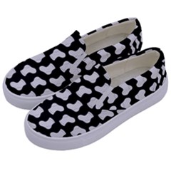 Black And White Cute Baby Socks Illustration Pattern Kids  Canvas Slip Ons