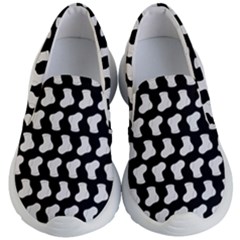 Black And White Cute Baby Socks Illustration Pattern Kids Lightweight Slip Ons by GardenOfOphir