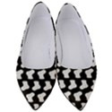 Black And White Cute Baby Socks Illustration Pattern Women s Low Heels View1