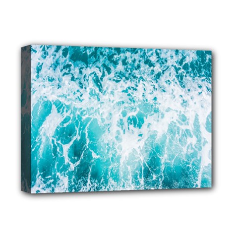 Tropical Blue Ocean Wave Deluxe Canvas 16  X 12  (stretched)  by Jack14