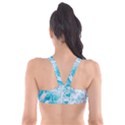 Tropical Blue Ocean Wave Plunge Bikini Top View2