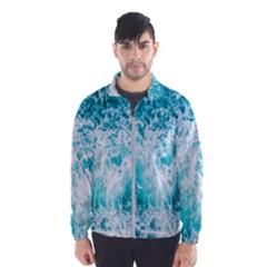 Tropical Blue Ocean Wave Men s Windbreaker by Jack14