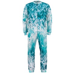 Tropical Blue Ocean Wave Onepiece Jumpsuit (men) by Jack14