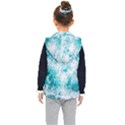 Tropical Blue Ocean Wave Kids  Hooded Puffer Vest View2