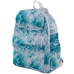 Tropical Blue Ocean Wave Top Flap Backpack