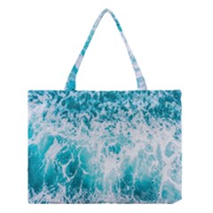 Tropical Blue Ocean Wave Medium Tote Bag by Jack14