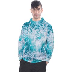 Tropical Blue Ocean Wave Men s Pullover Hoodie by Jack14