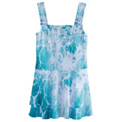 Tropical Blue Ocean Wave Kids  Layered Skirt Swimsuit by Jack14