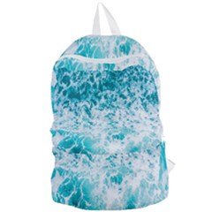 Tropical Blue Ocean Wave Foldable Lightweight Backpack by Jack14