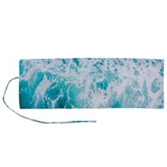 Tropical Blue Ocean Wave Roll Up Canvas Pencil Holder (m) by Jack14