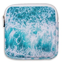 Tropical Blue Ocean Wave Mini Square Pouch by Jack14