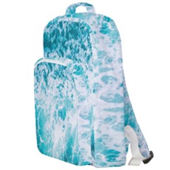 Tropical Blue Ocean Wave Double Compartment Backpack by Jack14