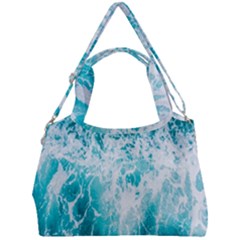 Tropical Blue Ocean Wave Double Compartment Shoulder Bag by Jack14