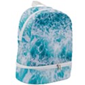 Tropical Blue Ocean Wave Zip Bottom Backpack View2