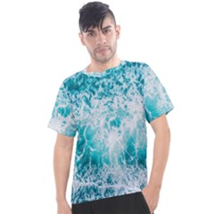 Tropical Blue Ocean Wave Men s Sport Top by Jack14