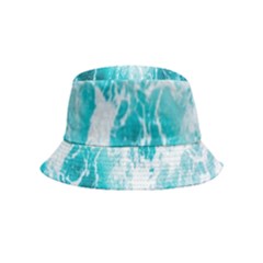 Tropical Blue Ocean Wave Inside Out Bucket Hat (kids) by Jack14