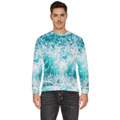 Tropical Blue Ocean Wave Men s Fleece Sweatshirt by Jack14