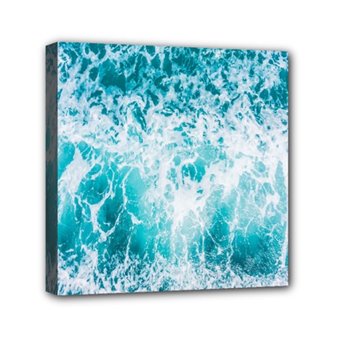 Tropical Blue Ocean Wave Mini Canvas 6  X 6  (stretched) by Jack14