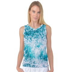 Tropical Blue Ocean Wave Women s Basketball Tank Top by Jack14