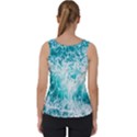 Tropical Blue Ocean Wave Velvet Tank Top View2