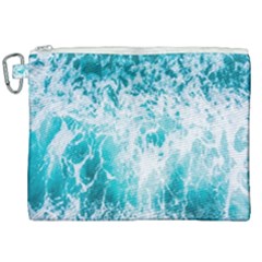 Tropical Blue Ocean Wave Canvas Cosmetic Bag (xxl) by Jack14