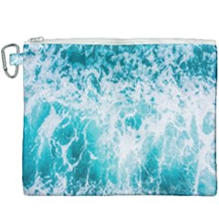 Tropical Blue Ocean Wave Canvas Cosmetic Bag (xxxl) by Jack14