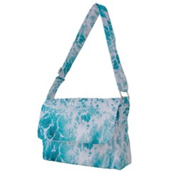 Tropical Blue Ocean Wave Full Print Messenger Bag (s) by Jack14