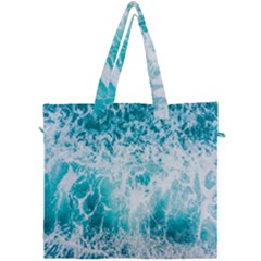 Tropical Blue Ocean Wave Canvas Travel Bag by Jack14