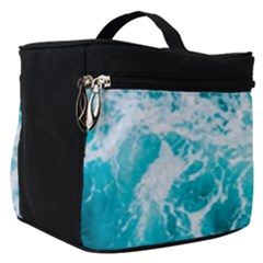 Tropical Blue Ocean Wave Make Up Travel Bag (small) by Jack14