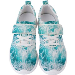 Tropical Blue Ocean Wave Men s Velcro Strap Shoes by Jack14