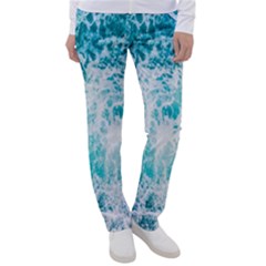 Tropical Blue Ocean Wave Women s Casual Pants by Jack14