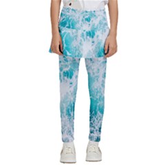 Tropical Blue Ocean Wave Kids  Skirted Pants by Jack14