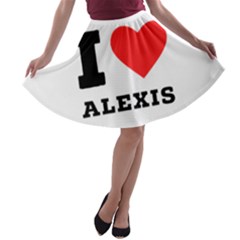 I Love Alexis A-line Skater Skirt by ilovewhateva