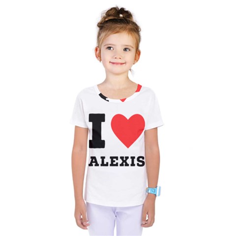 I Love Alexis Kids  One Piece Tee by ilovewhateva