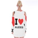 I love alexis Velvet Long Sleeve Shoulder Cutout Dress View2