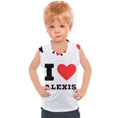 I Love Alexis Kids  Sport Tank Top