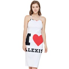 I Love Alexis Bodycon Cross Back Summer Dress by ilovewhateva