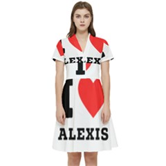 I Love Alexis Short Sleeve Waist Detail Dress by ilovewhateva