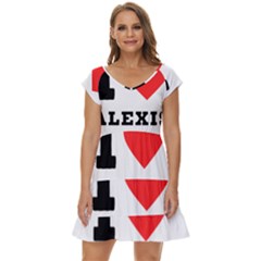 I Love Alexis Short Sleeve Tiered Mini Dress by ilovewhateva